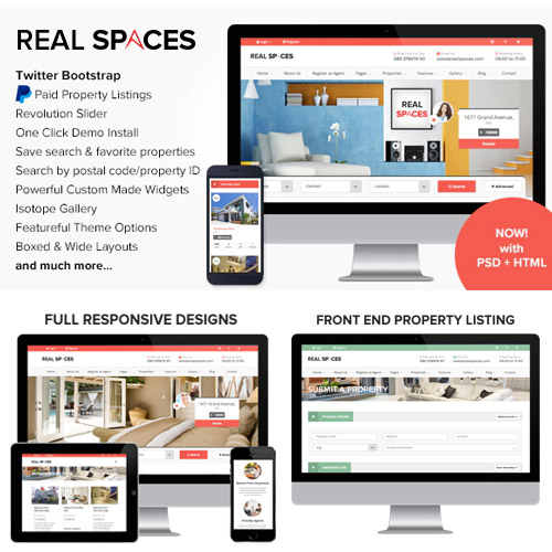 Real Spaces – WordPress Real Estate Theme
